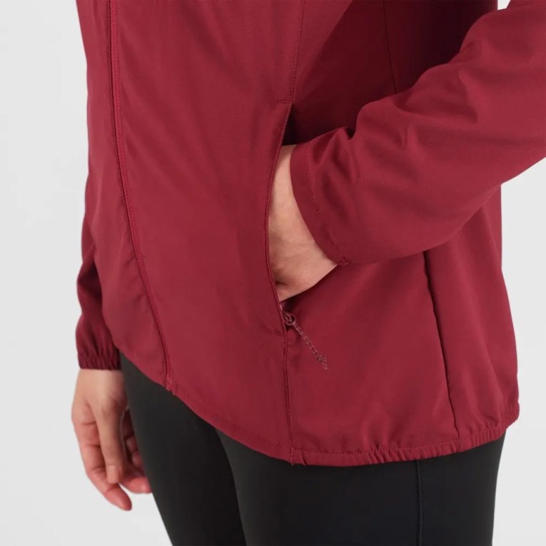 Chaquetas Shell Salomon Agile Viento Mujer Rojos | MX XIFN197